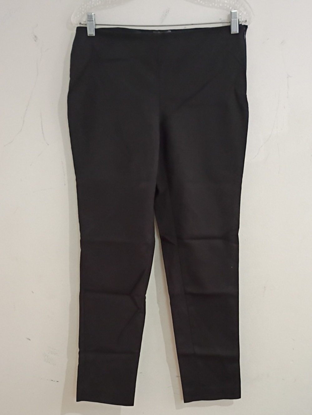 Vince Camuto Solid Black Cropped Slim Pants